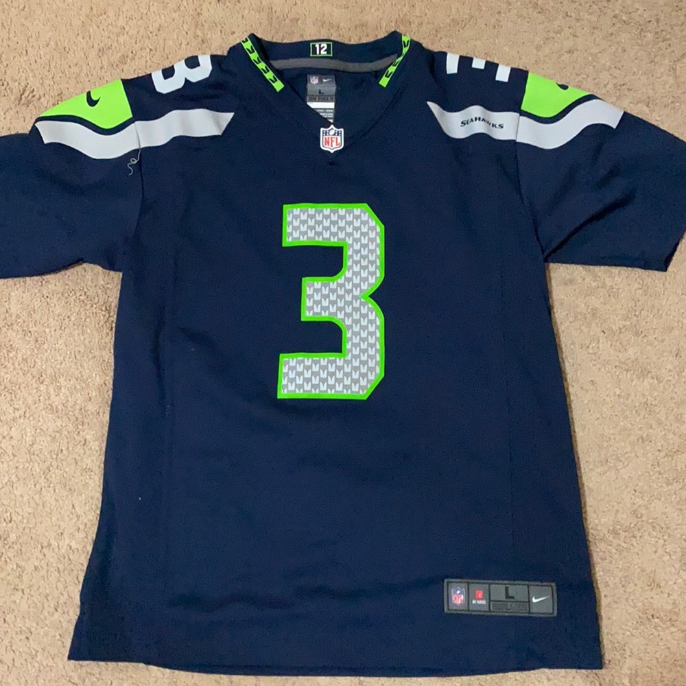 Seahawks on field jersey